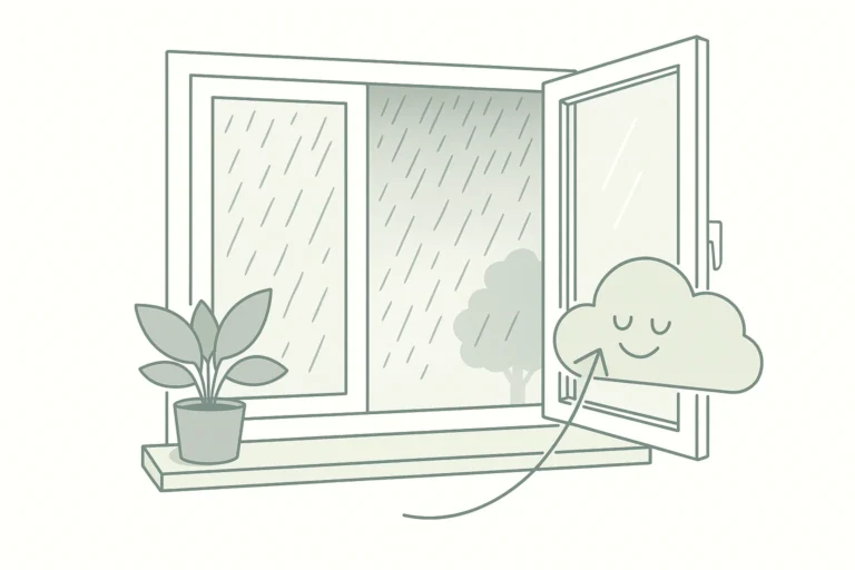 Mehr über den Artikel erfahren Lüften bei Regen – sinnvoll oder gefährlich?